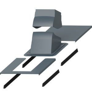 Проходной элемент для дымовой трубы Piippu Modular серый